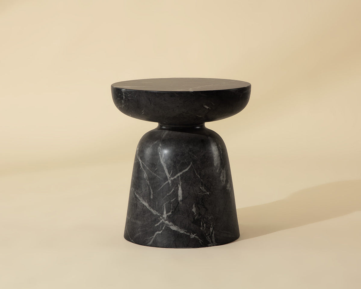 Lucida End Table, Marble Look