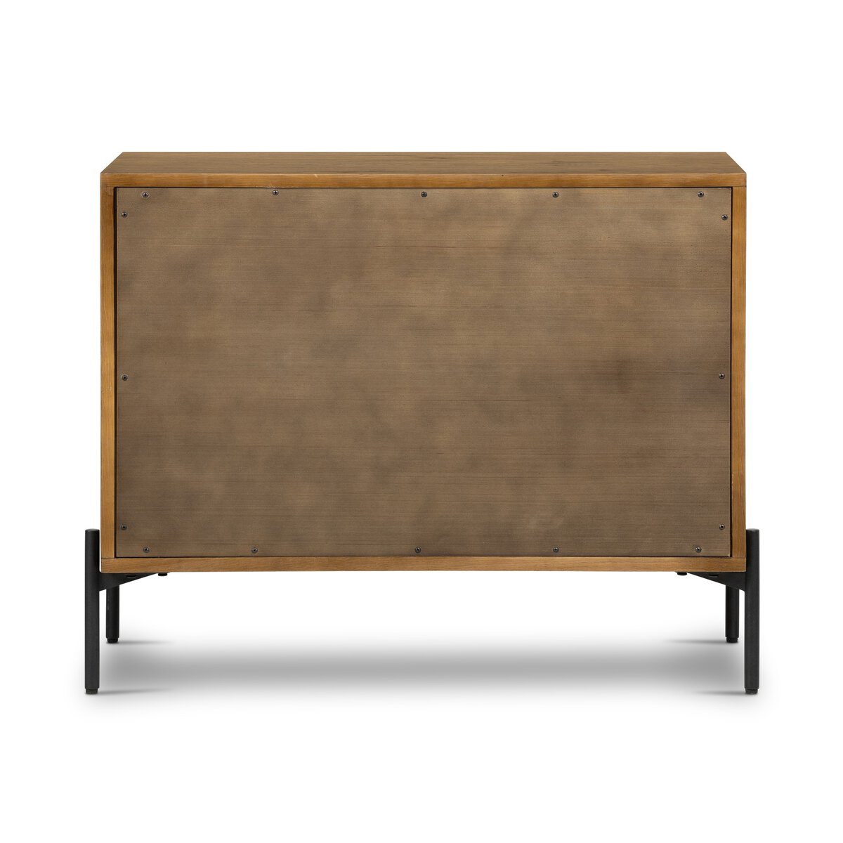 Eaton Large Nightstand, Amber Oak Resin — back view