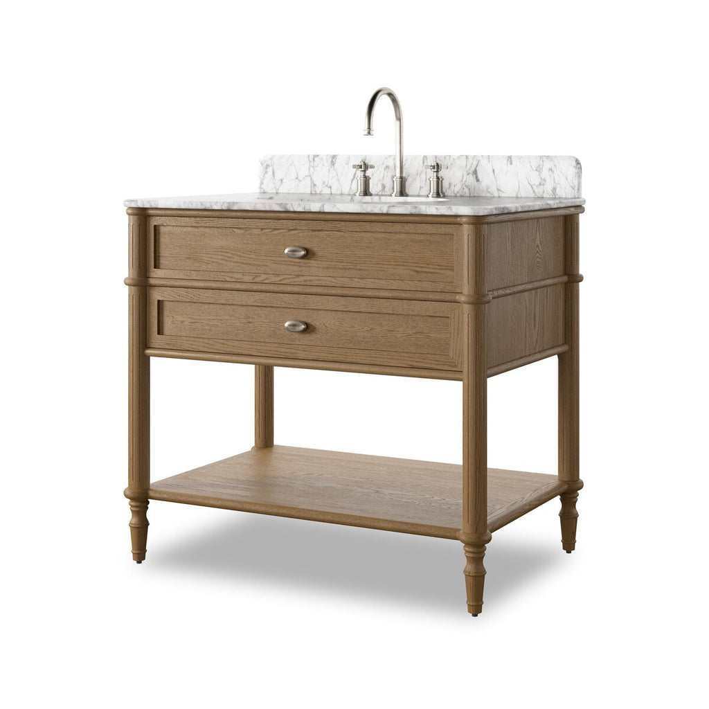 Toulouse Single Vanity — angle view