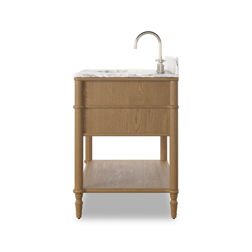 Toulouse Single Vanity — side view