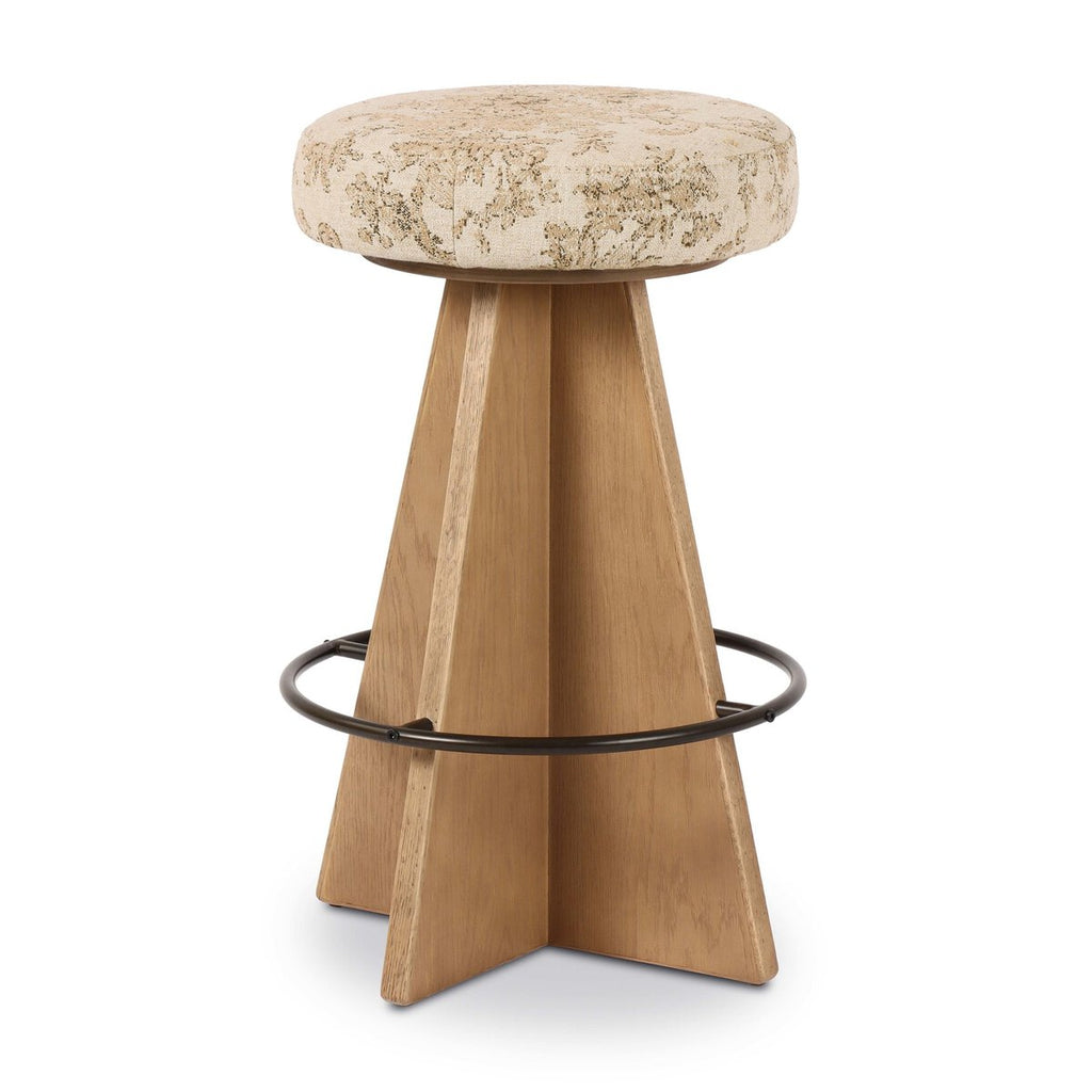 Damon Swivel Bar + Counter Stool — angle view