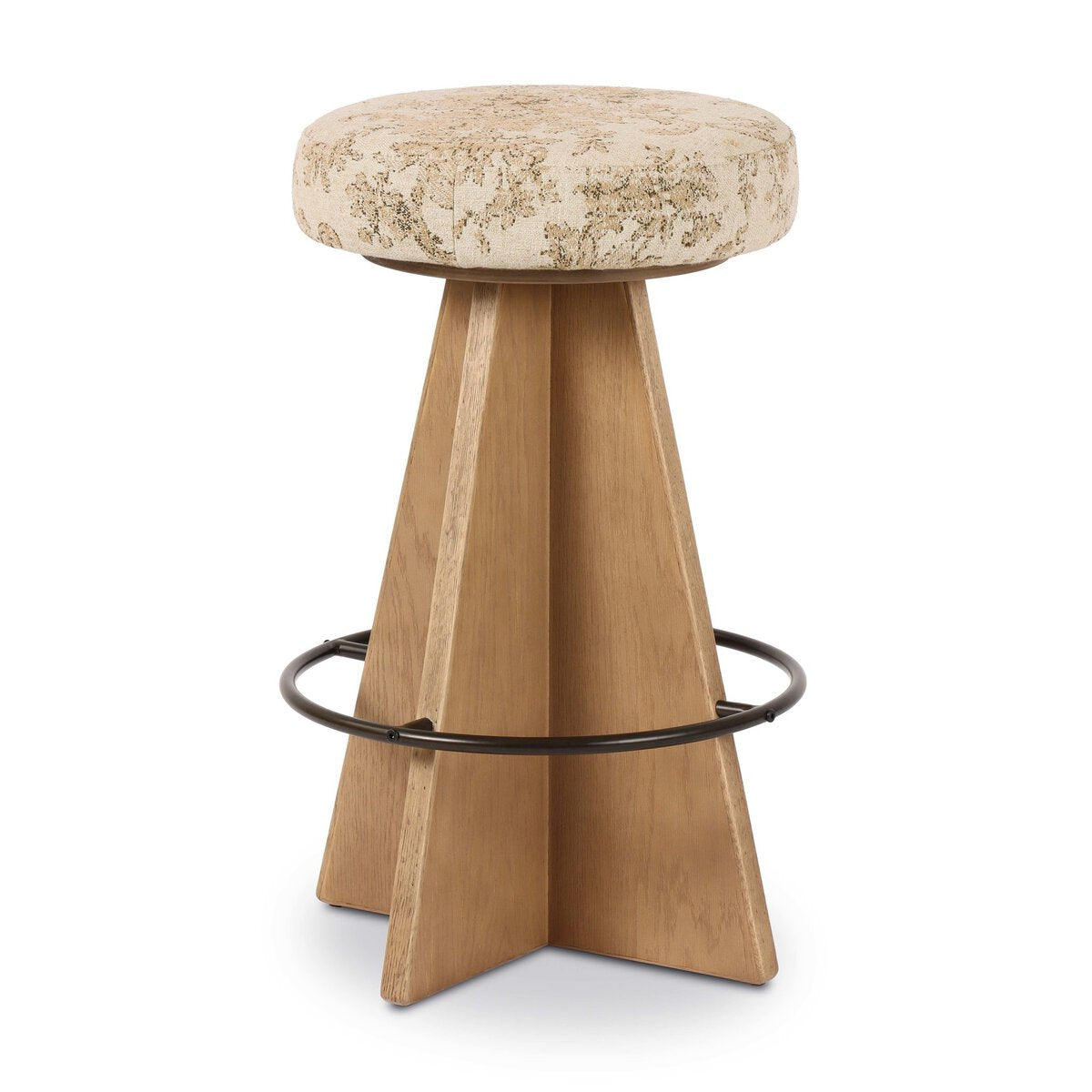 Damon Swivel Bar + Counter Stool — angle view