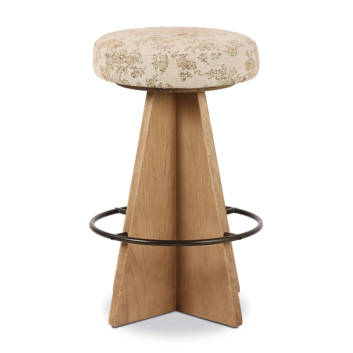 Damon Swivel Bar + Counter Stool — side view