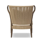 Amira Chair, Broadway Dune — back view