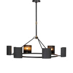 Maurice Chandelier, Antiqued Iron — front view