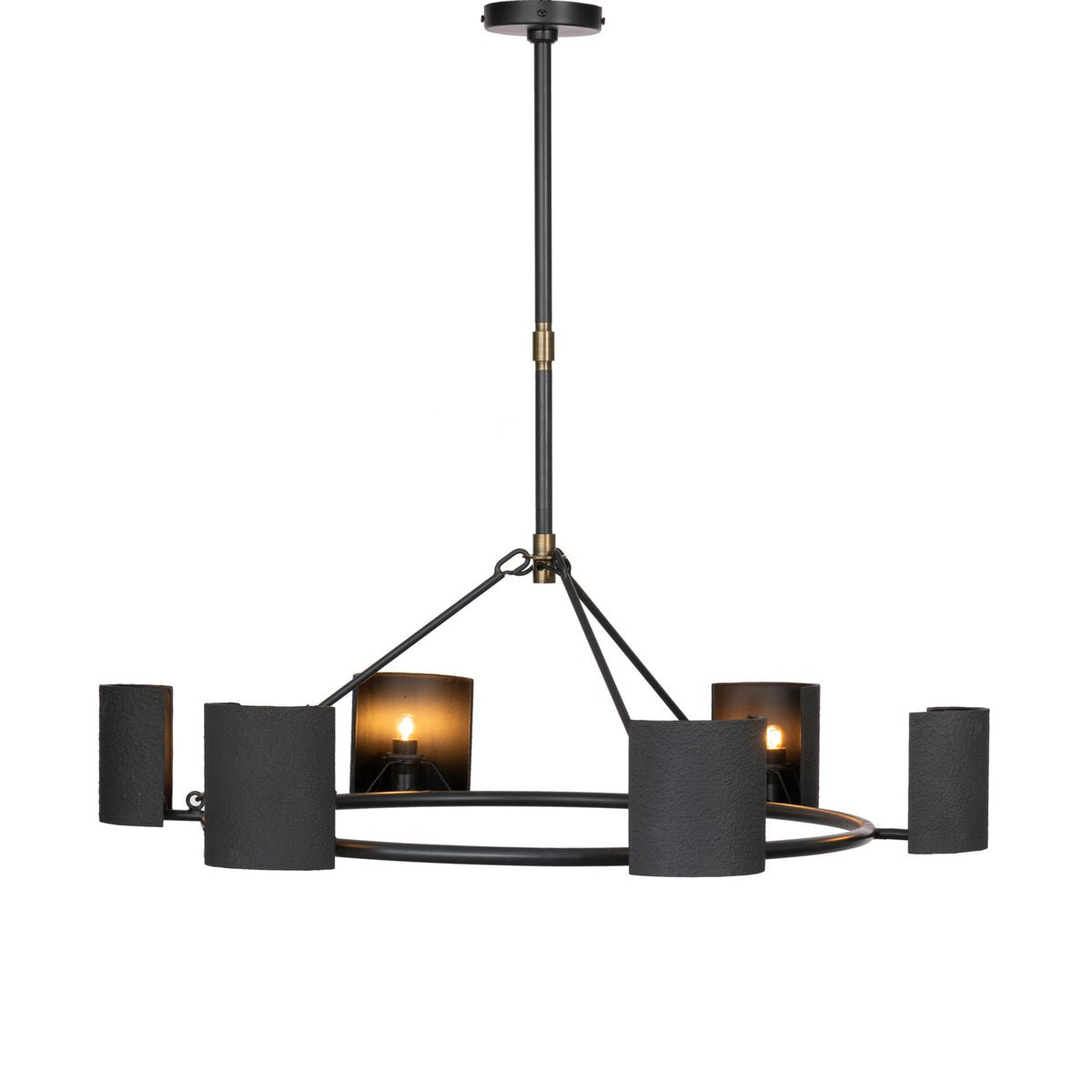 Maurice Chandelier, Antiqued Iron — front view