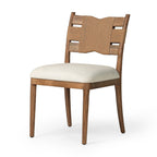 Tova Dining Chair, Bergamo Parchment — angle view