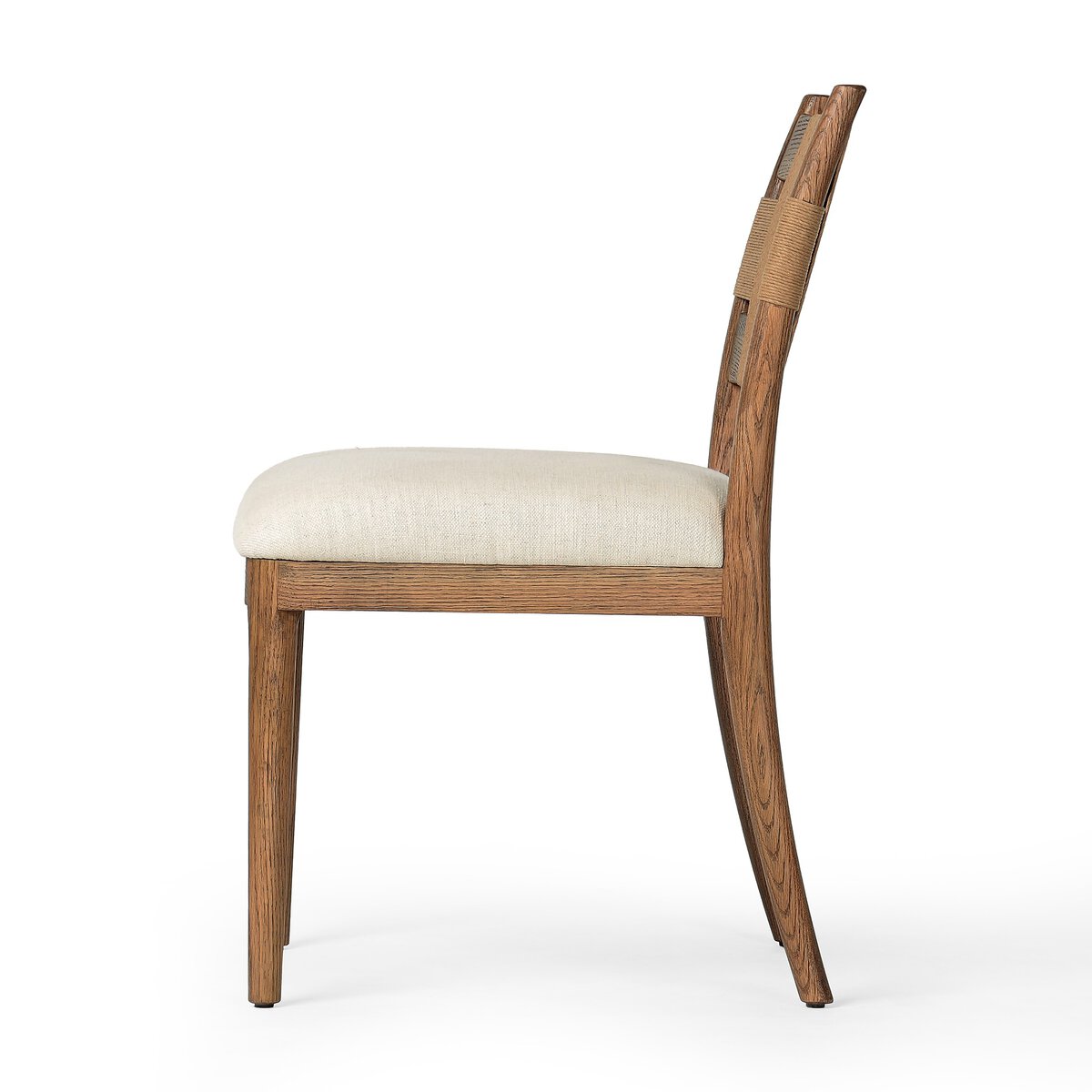 Tova Dining Chair, Bergamo Parchment — side view