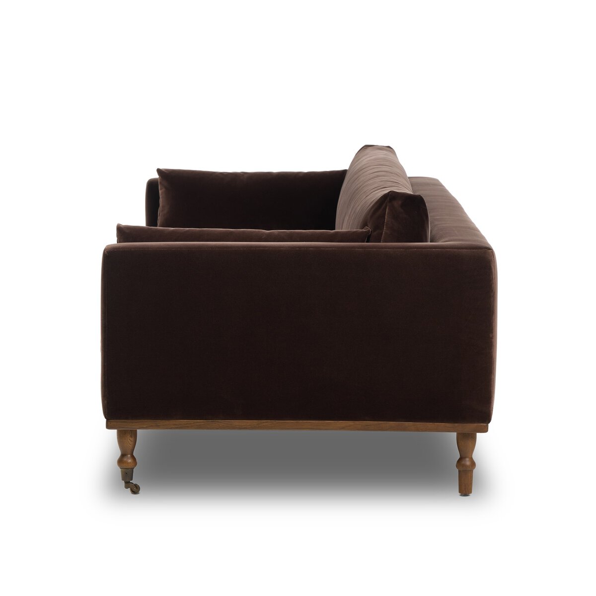 Harlin Sofa, Surrey Cocoa — side view