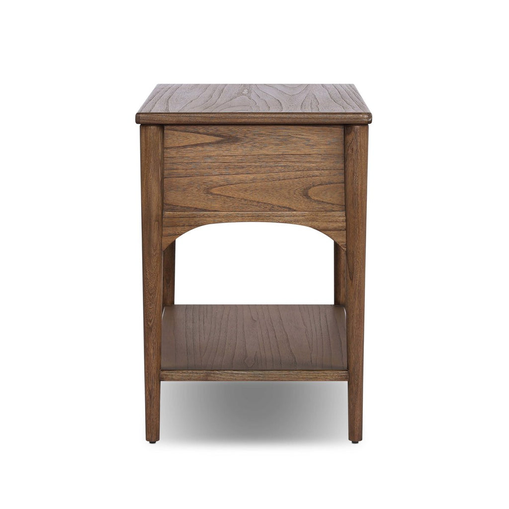 Lizzy Nightstand, Amber Sungkai Veneer — side view