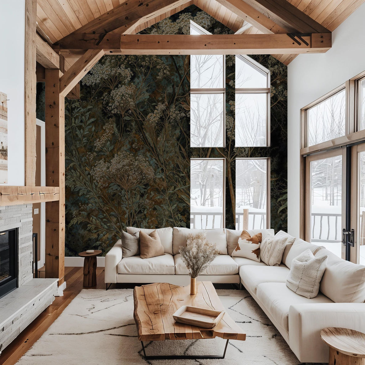 Copper Garden Wallpaper — detail view