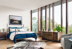 Westwood Bed, Antique Brass — room setting