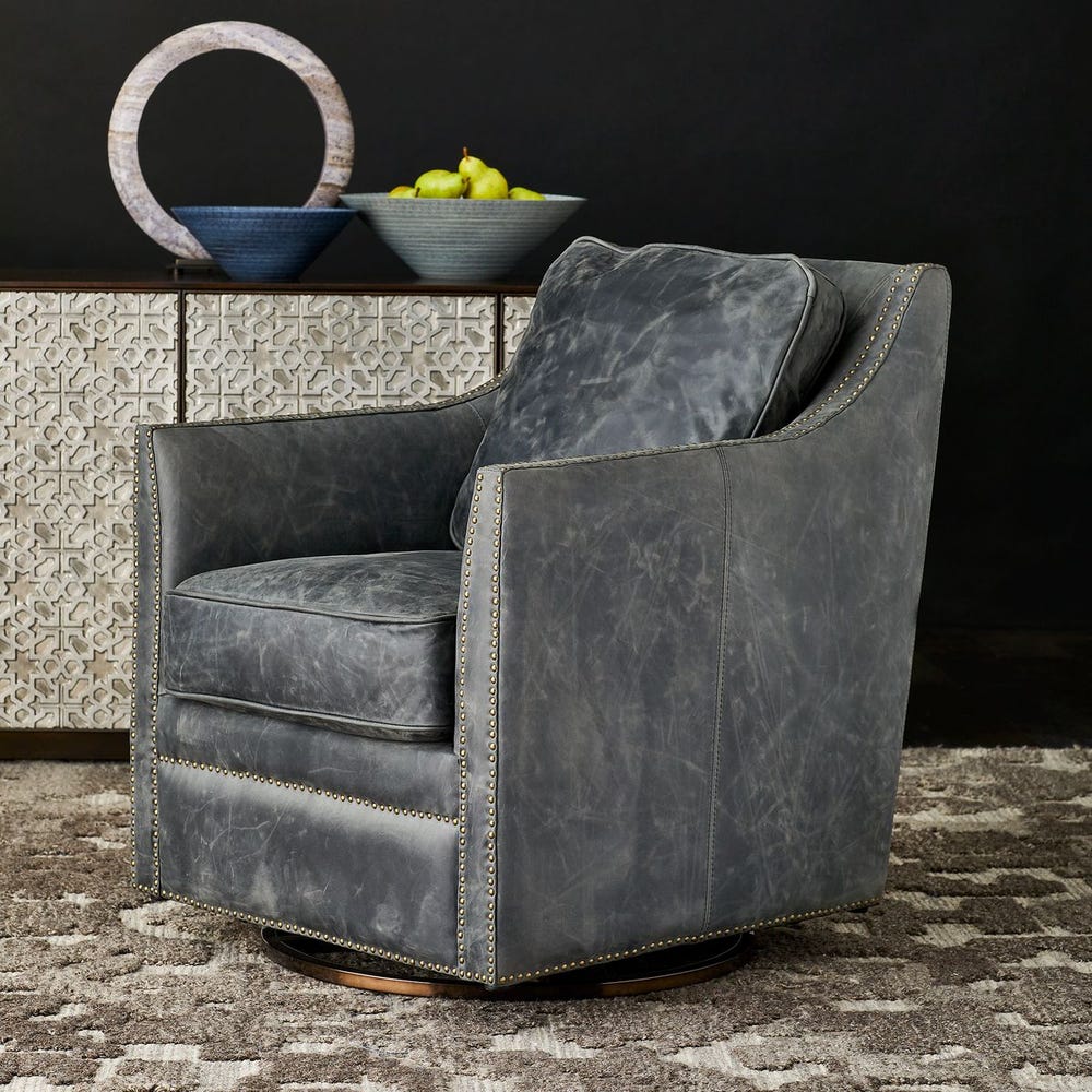 Inclination Swivel Glider, Charcoal Gray