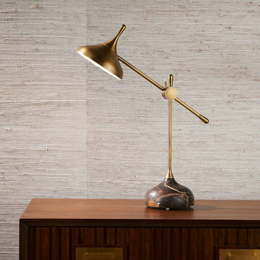 Kiss Adjustable Arm Desk Lamp — angle view