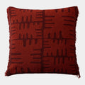 Duafe Beaded Pillow, Rust