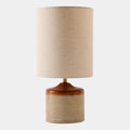 Armen Striped Ceramic Table Lamp, White Stripes