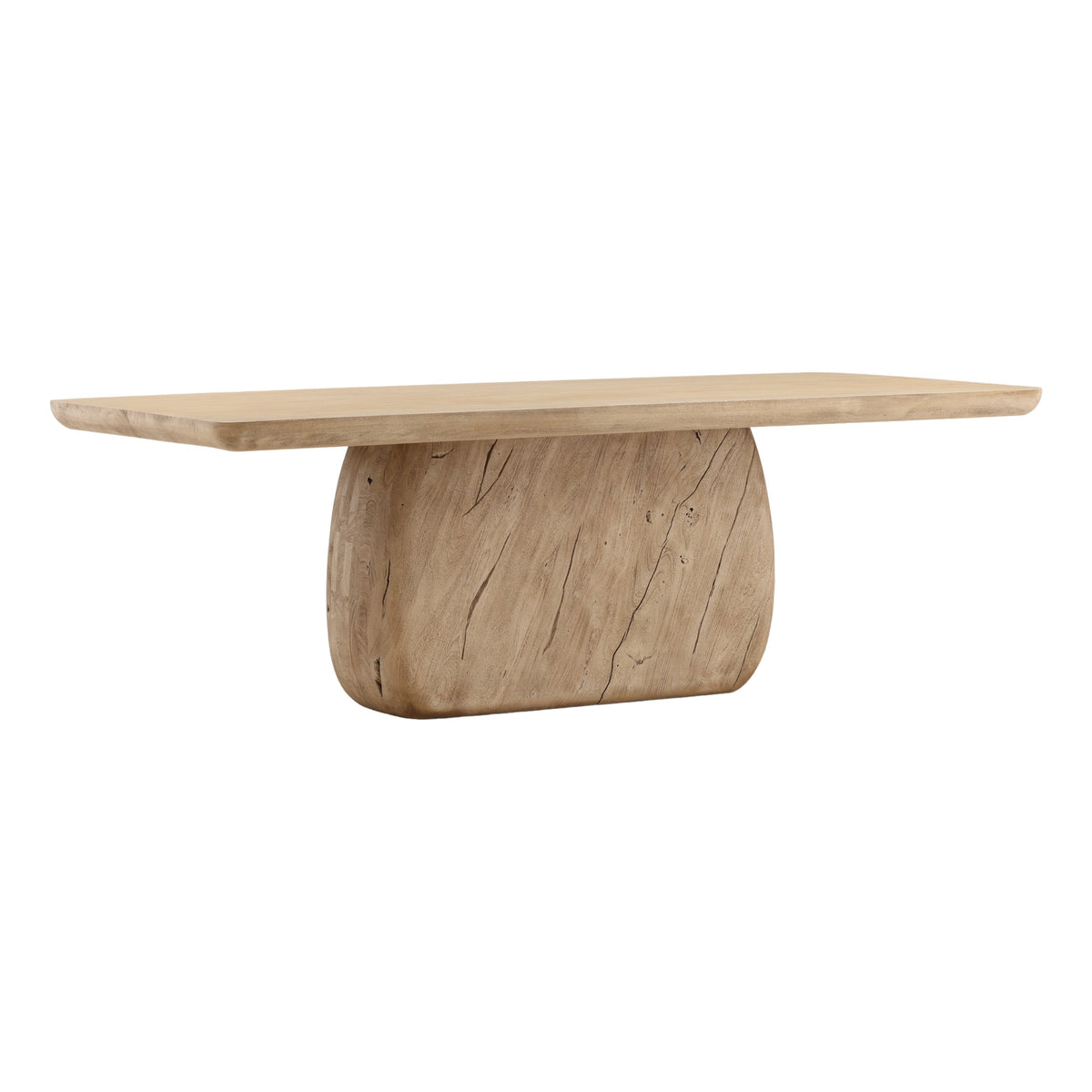 Nexus Dining Table — Light Weathered Natural acacia wood