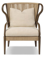 Amira Chair, Broadway Dune, front view