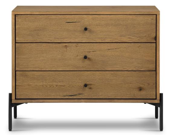 Eaton Large Nightstand, Amber Oak Resin